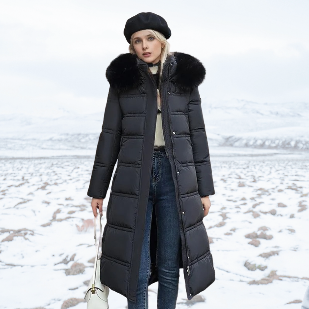 Hespina | Luxurious Winter Parka With Fur Hood