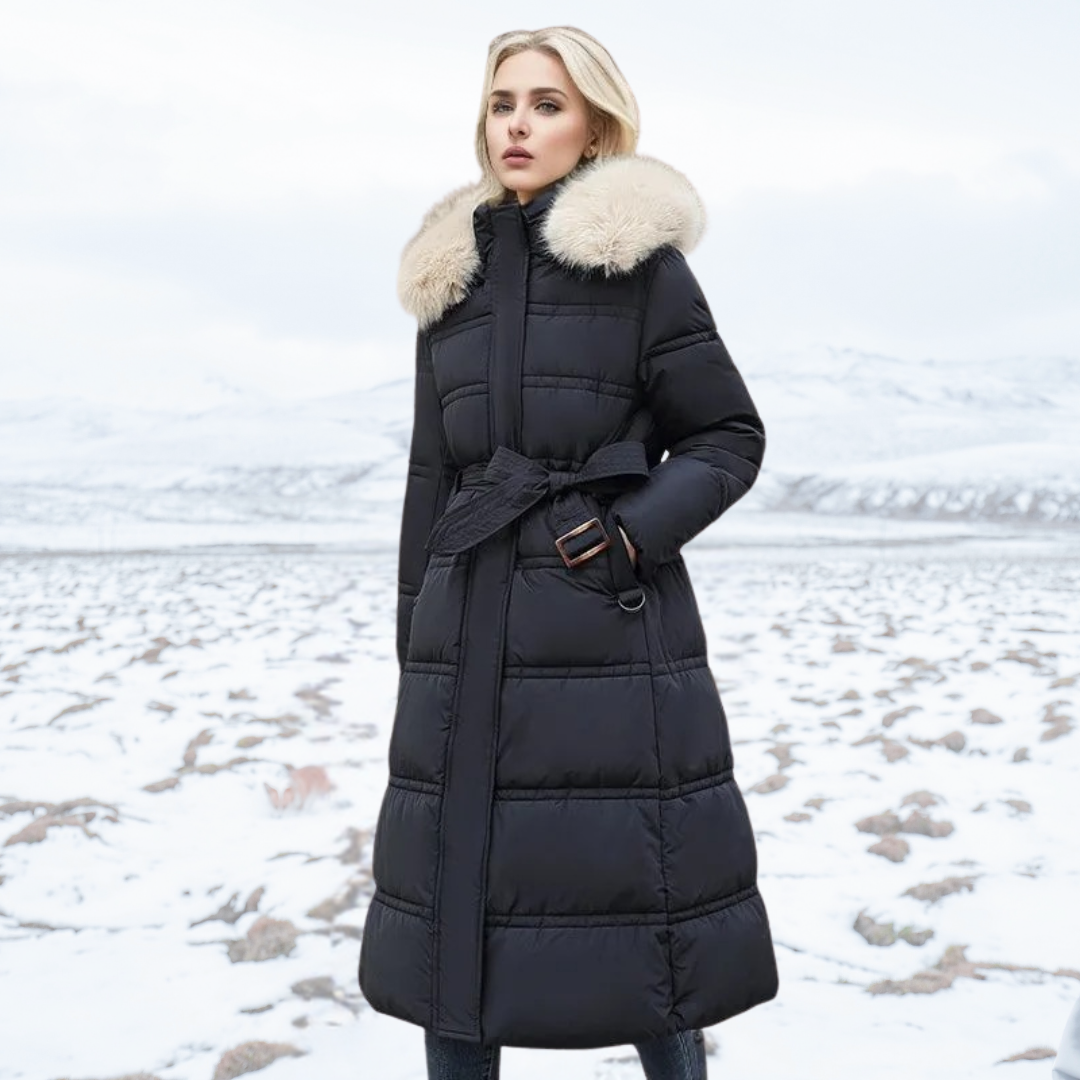 Hespina | Luxurious Winter Parka With Fur Hood