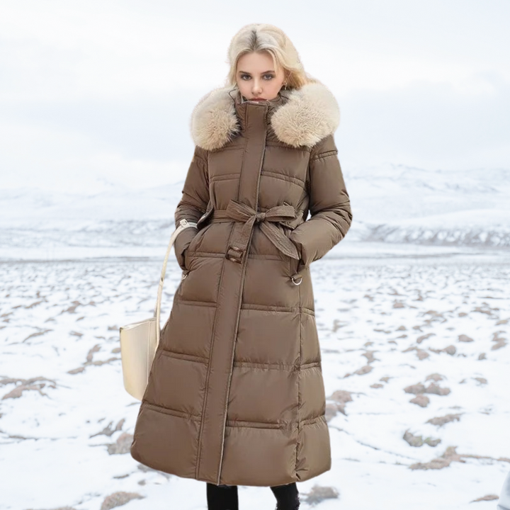 Hespina | Luxurious Winter Parka With Fur Hood