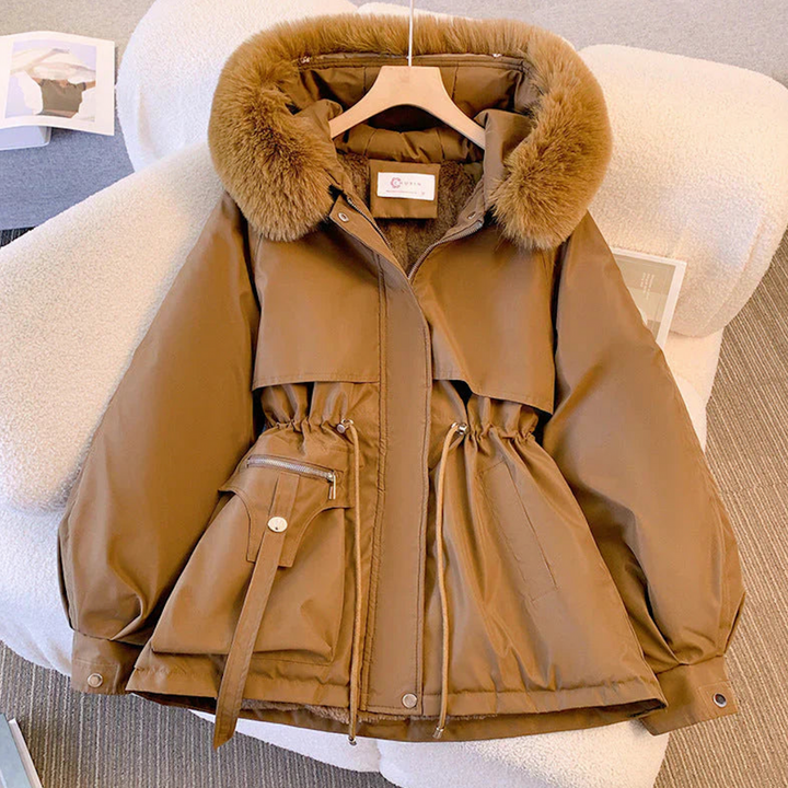 CLAIR® | Elegant Coat Fur Collar