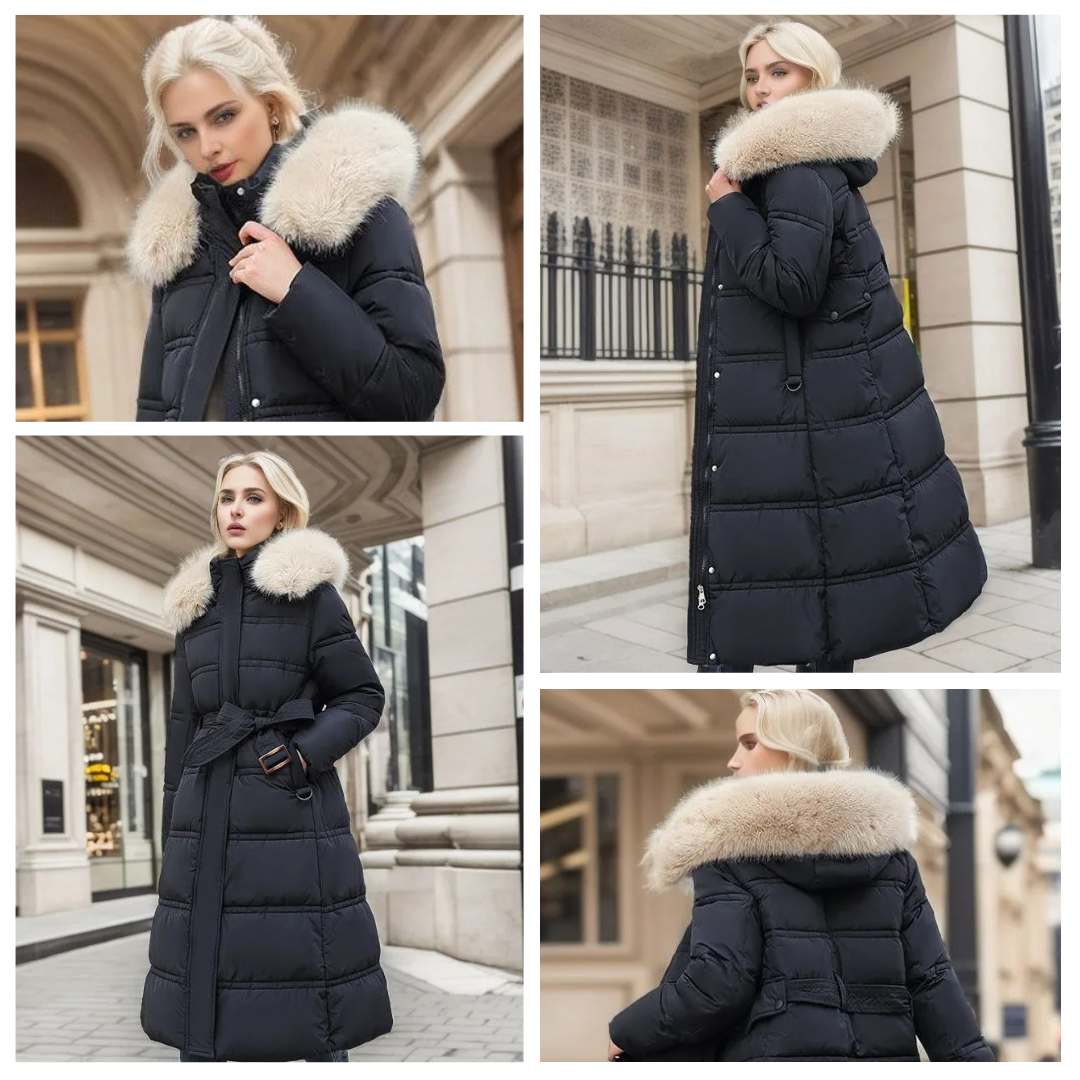 Hespina | Luxurious Winter Parka With Fur Hood