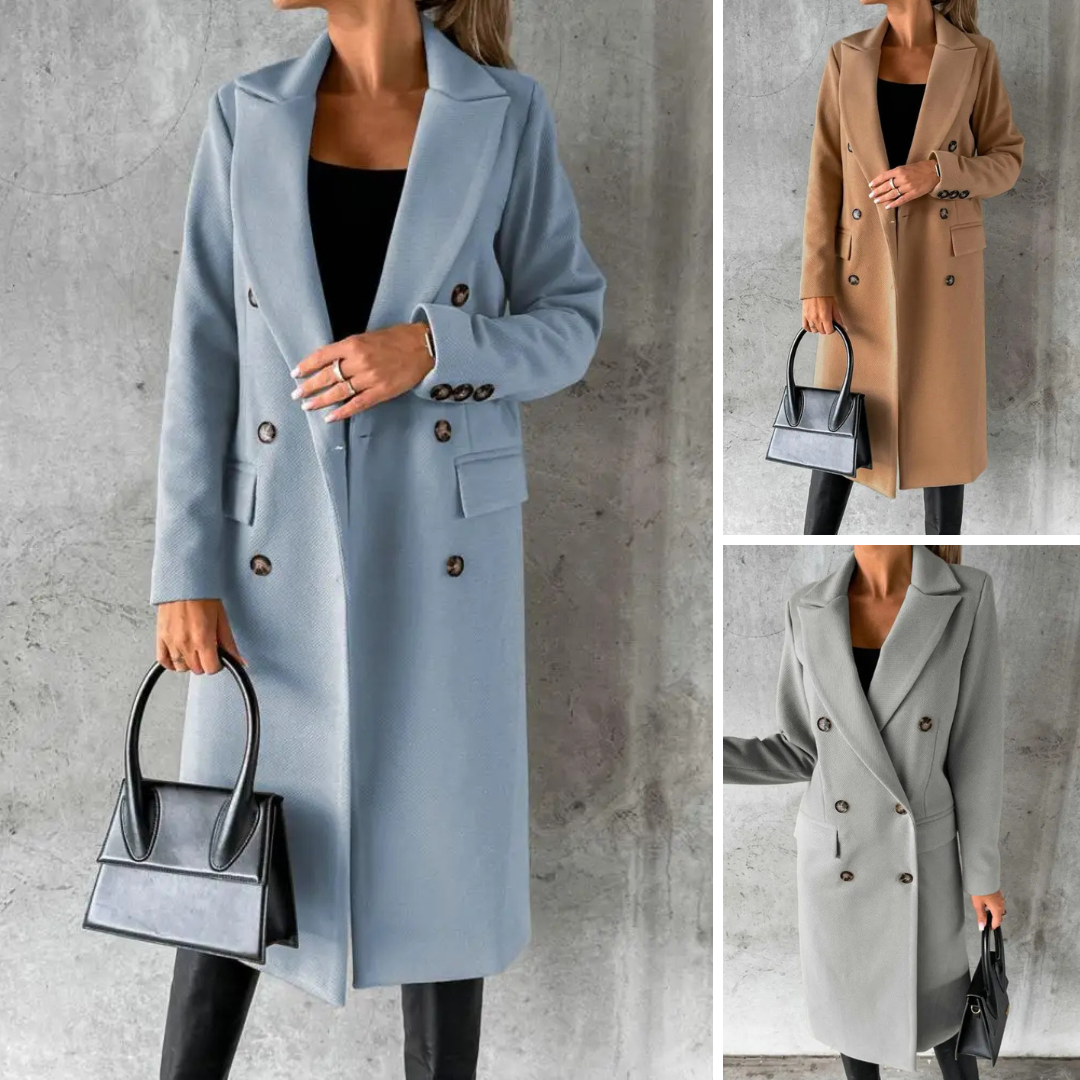 Raisa | Chic Urban Wool Trench Coat